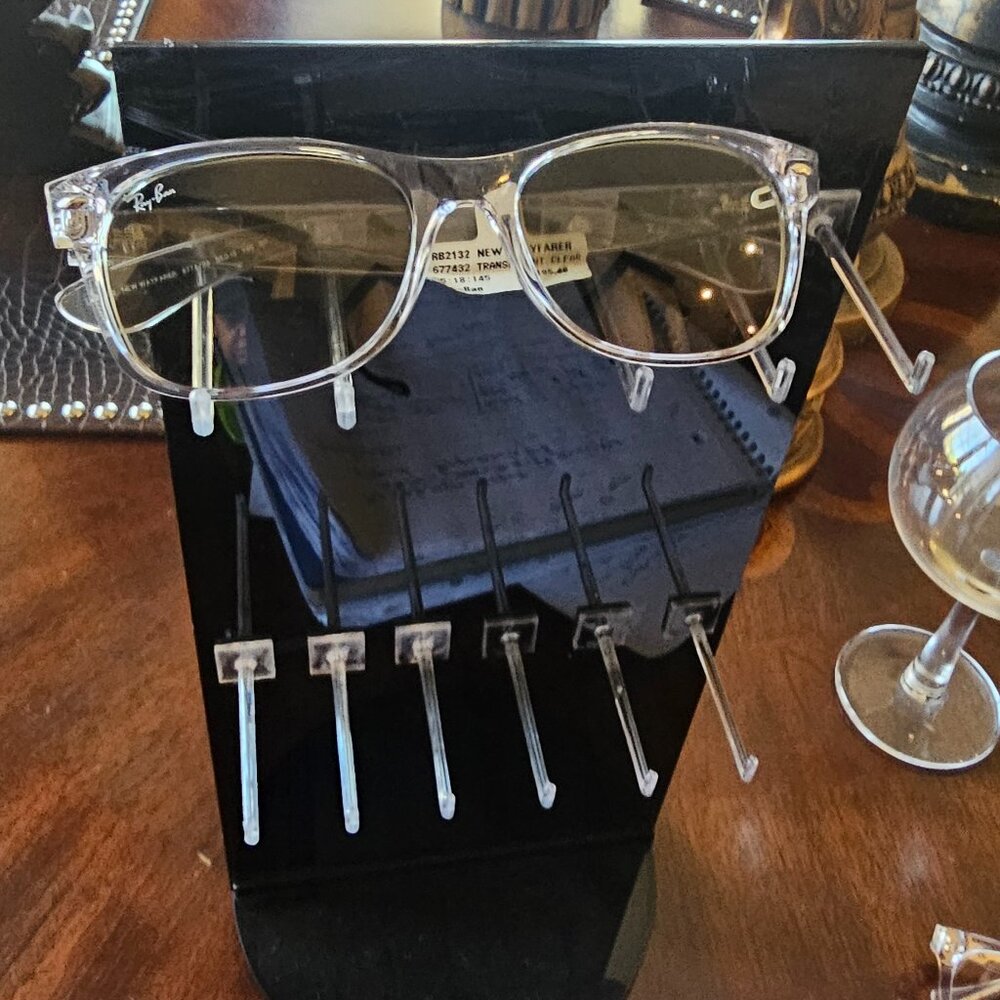 Transparent/ CLEAR Rayban Wayfarer RB2132 Sunglasses